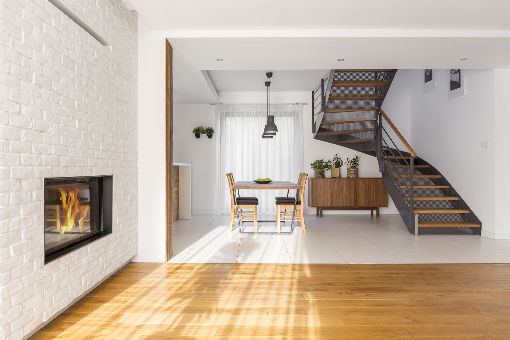 Modern apartment with staircase Gorgeous villa